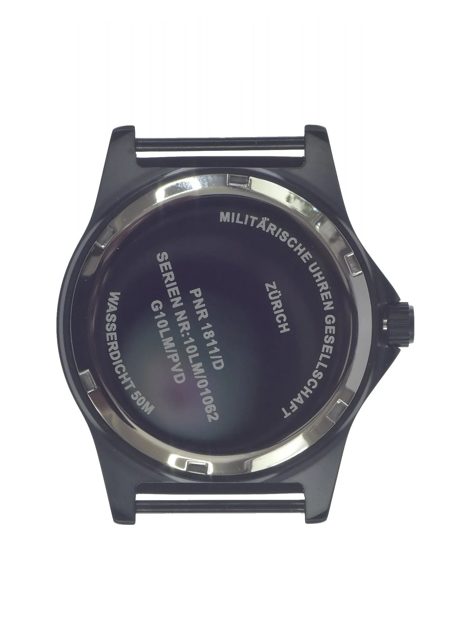 MWC G10LM European Pattern Military Watch in Covert Non Reflective Black PVD Steel