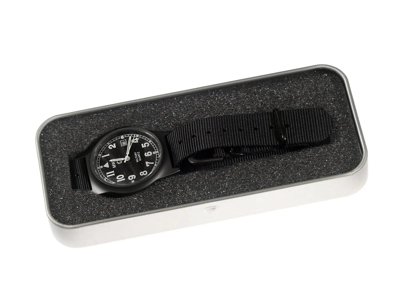 MWC G10LM European Pattern Military Watch in Covert Non Reflective Black PVD Steel