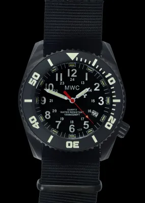 MWC "Depthmaster" 100atm / 3,280ft / 1000m Water Resistant Military Divers Watch in PVD Stainless Steel Case with GTLS and Helium Valve (10 Year Battery Life)