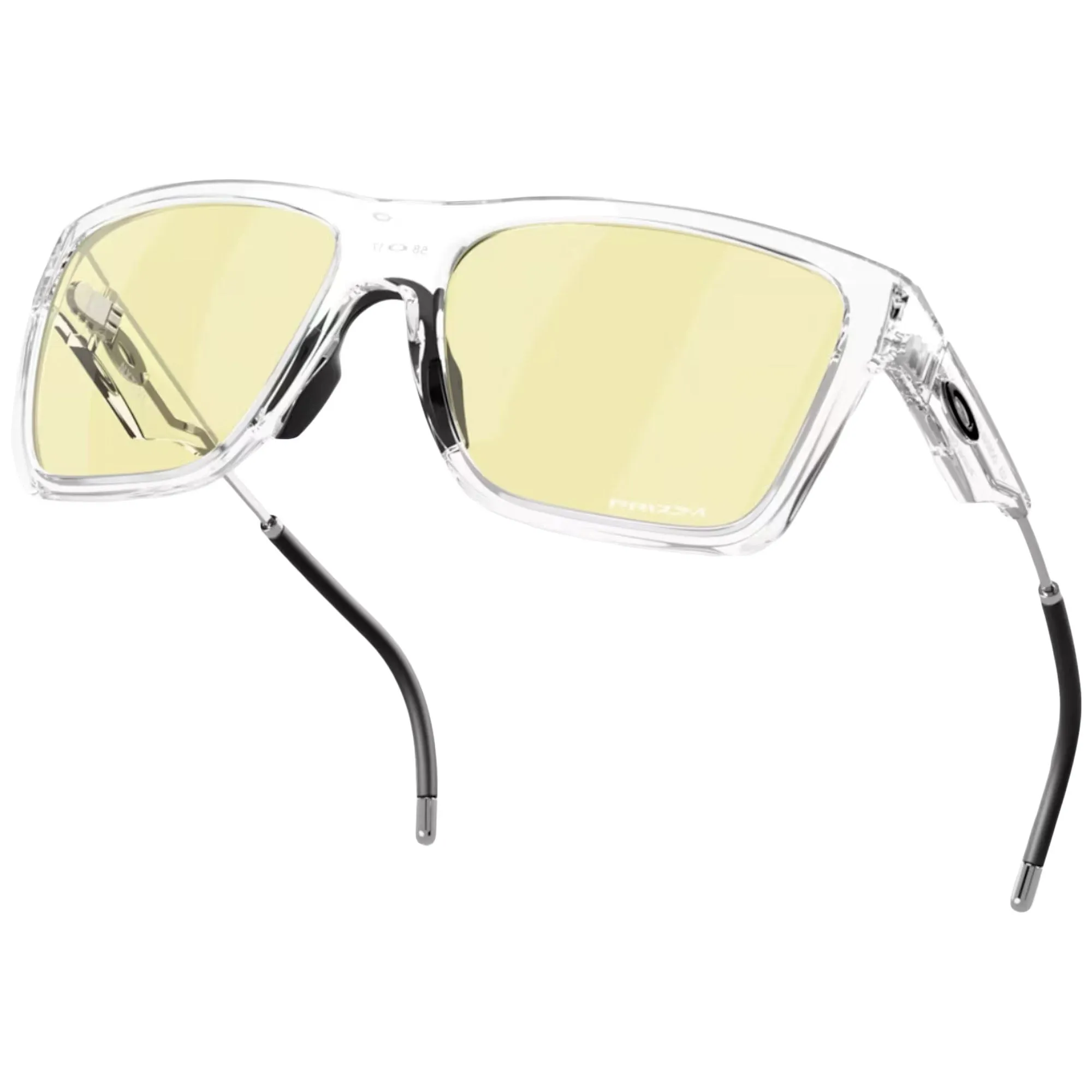 Oakley OO9249-0258 Men's OO9249 NXTLVL Rectangular Sunglasses, Polished Clear Prizm