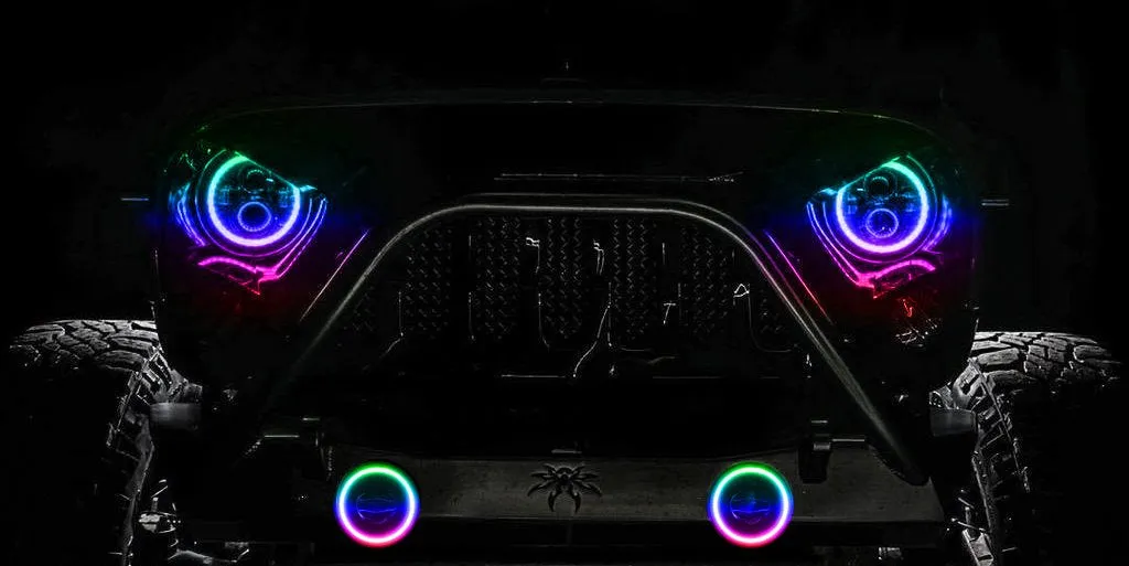 Oracle LED Fog Light Jeep Wrangler JK/JL / Gladiator JT (18-20) [High Performance 20W - Dynamic Color Shift ] 5846-332