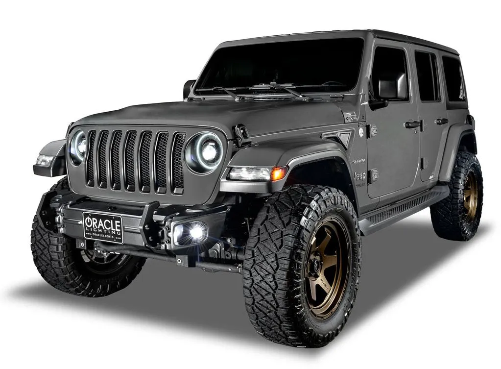 Oracle LED Fog Light Jeep Wrangler JK/JL / Gladiator JT (18-20) [High Performance 20W - Dynamic Color Shift ] 5846-332