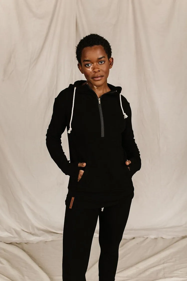 Performance Fleece HalfZip Hoodie - Poppy Seed