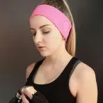 Pink Bluetooth Headband Headphone For Running & Jogging For Women