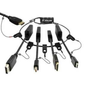 ProAV 4K Loaded Dongler: DP1.4, MDP1.4, USBTypeC, HDMI Port Saver,  Source Harness, Dongler Ring,  Boxed