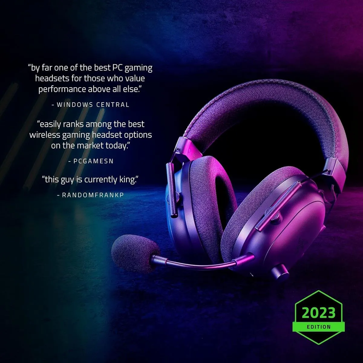Razer BlackShark V2 Pro (2023) Black Wireless Headphones
