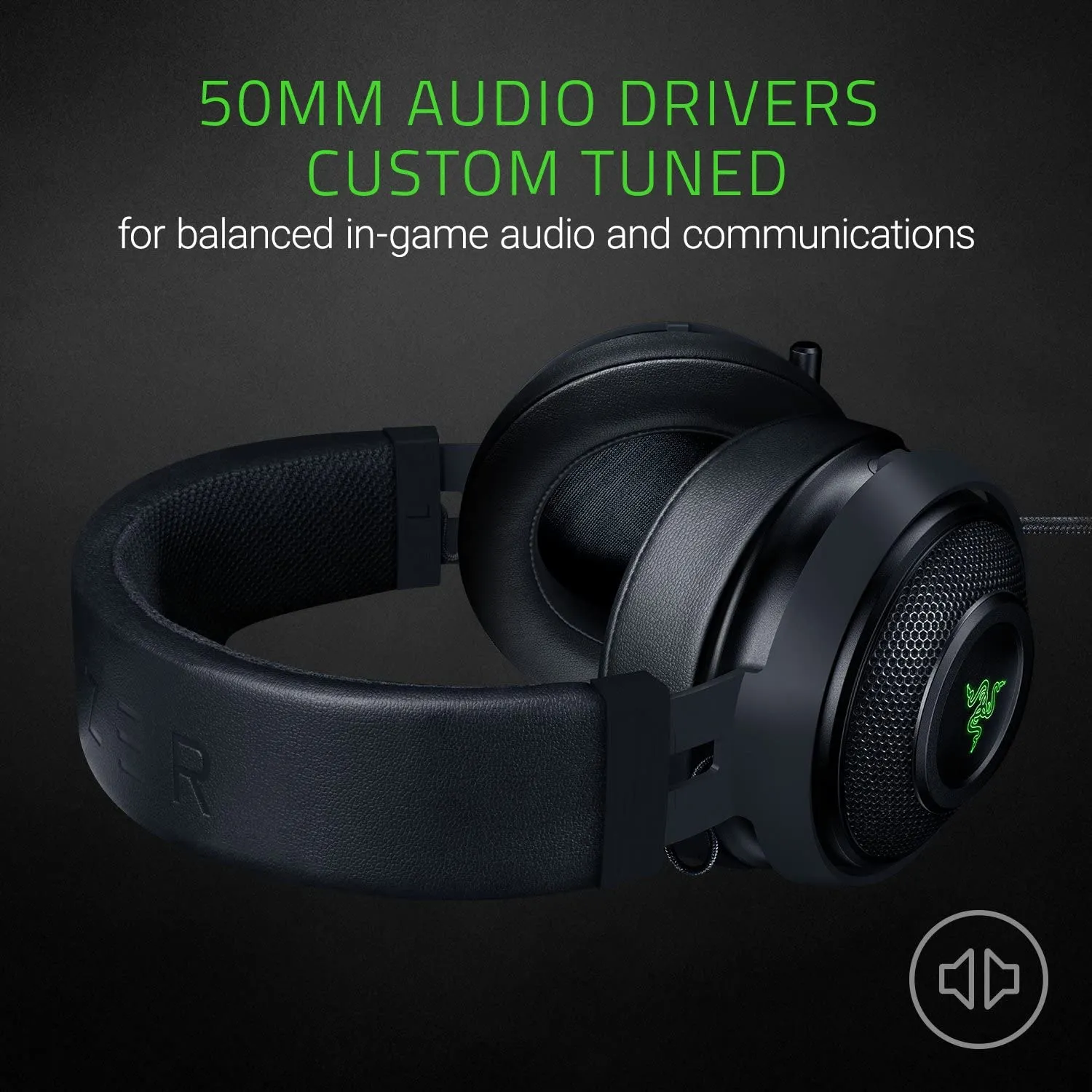 Razer Headset Kraken 7.1 Chroma V2 USB Gaming Headset - Oval Ear Cushions - 7.1 Surround Sound with Retractable Digital Microphone and Chroma Lighting