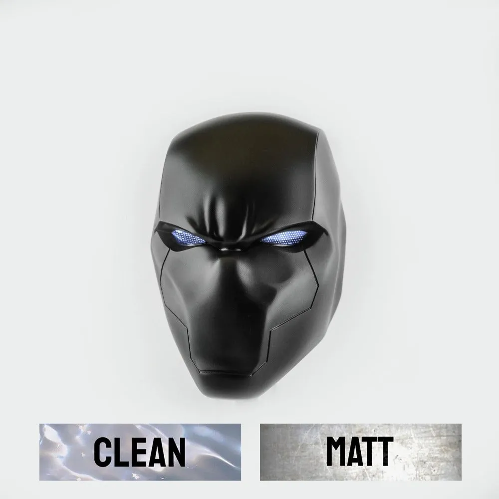 Red Hood - Black Helmet with LED lights