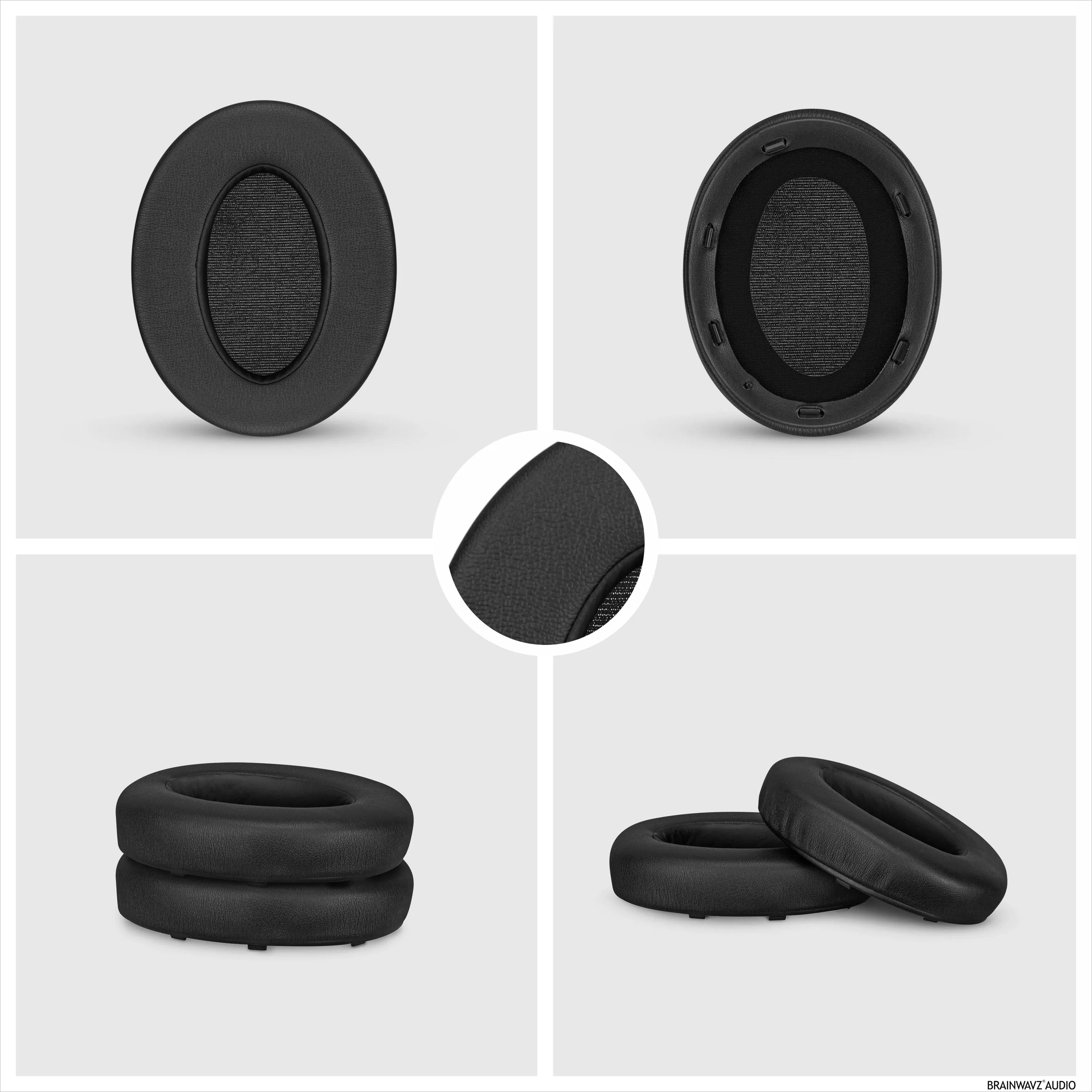 Soft PU Leather and Memory Foam Replacement Earpads for Sony WH-XB910N Wireless Headphones