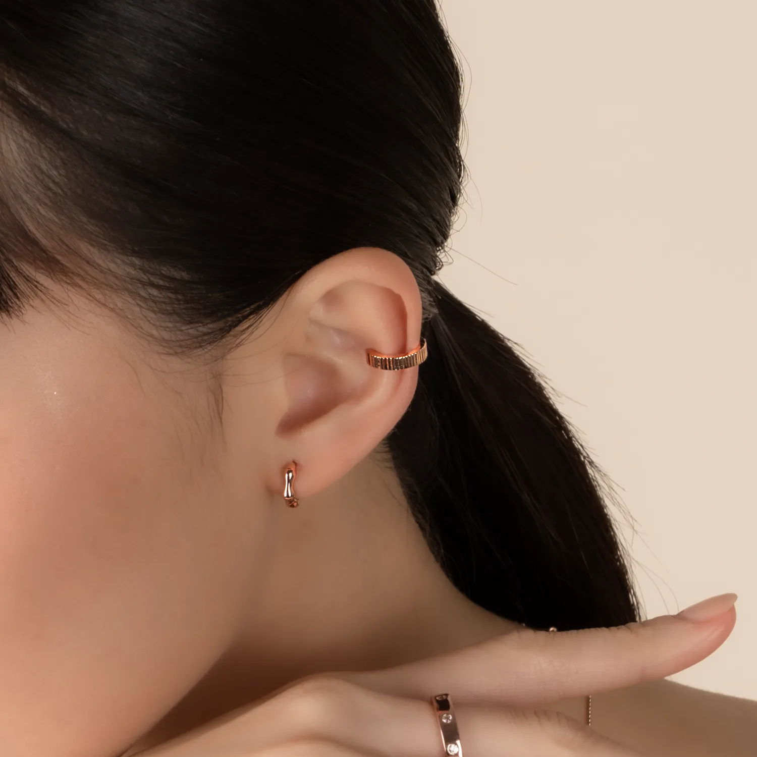 Rose Gold Logan Ear Cuff