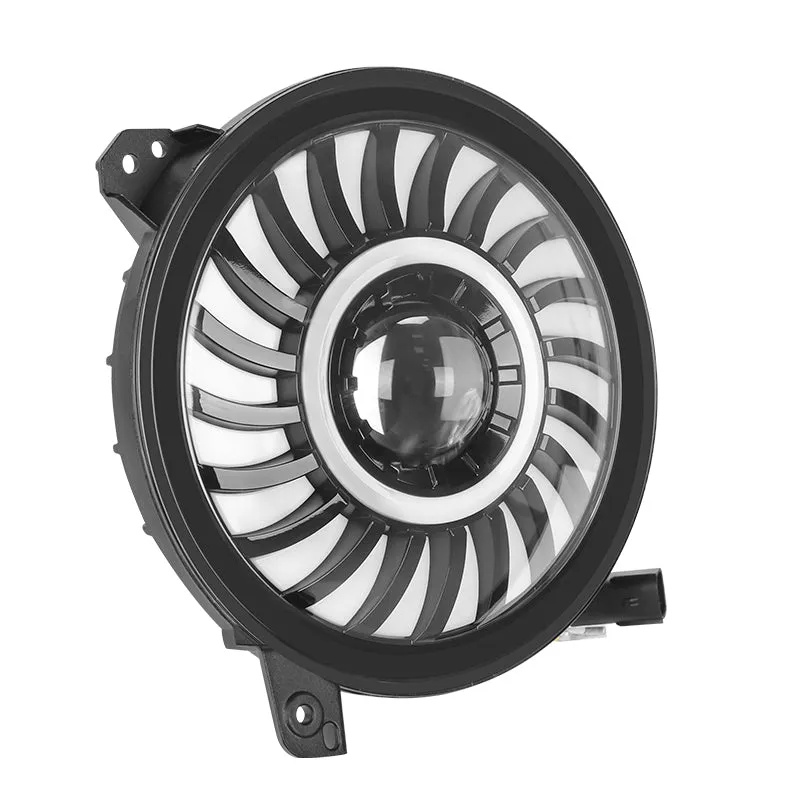 Sharingan LED RGB Halo Headlights for Jeep Wrangler JL JLU and Jeep Gladiator JT