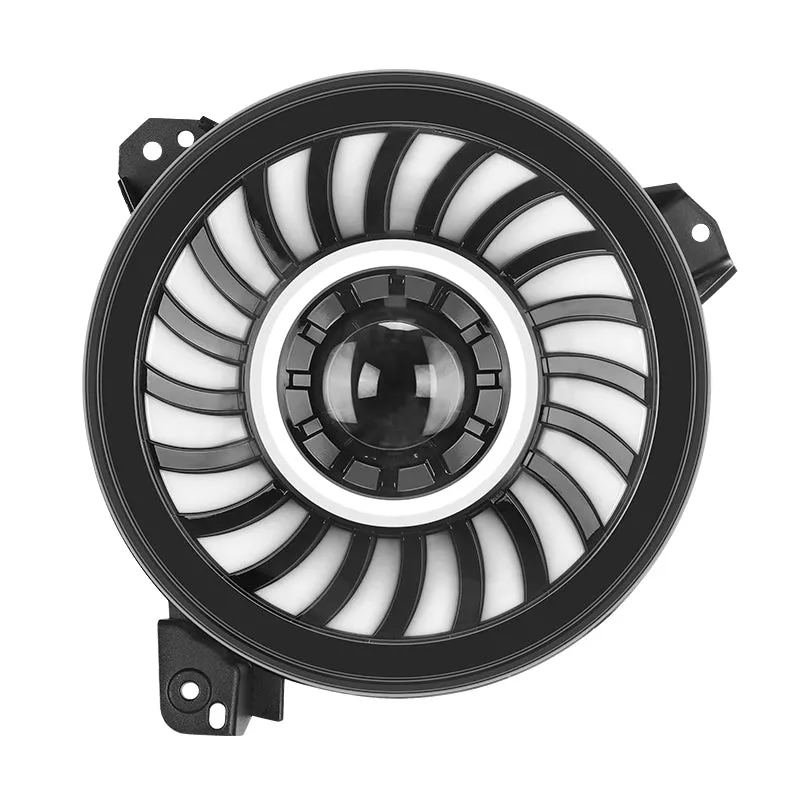 Sharingan LED RGB Halo Headlights for Jeep Wrangler JL JLU and Jeep Gladiator JT