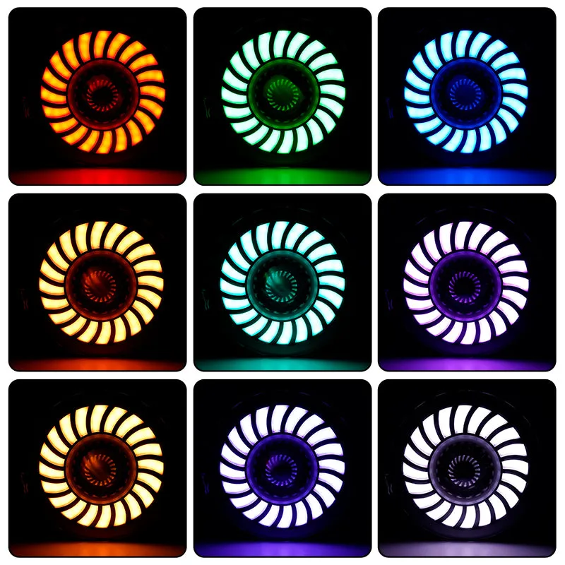 Sharingan LED RGB Halo Headlights for Jeep Wrangler JL JLU and Jeep Gladiator JT