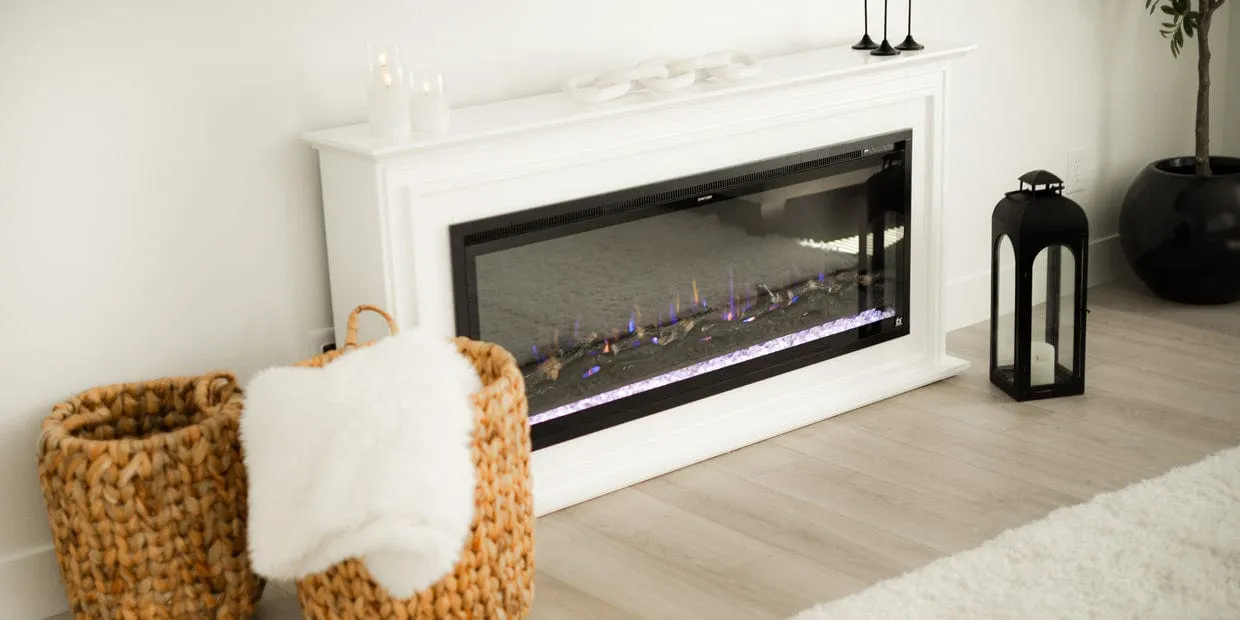 Sideline Elite Pro 60 Inch Smart Electric Fireplace with Encase Surround Mantel