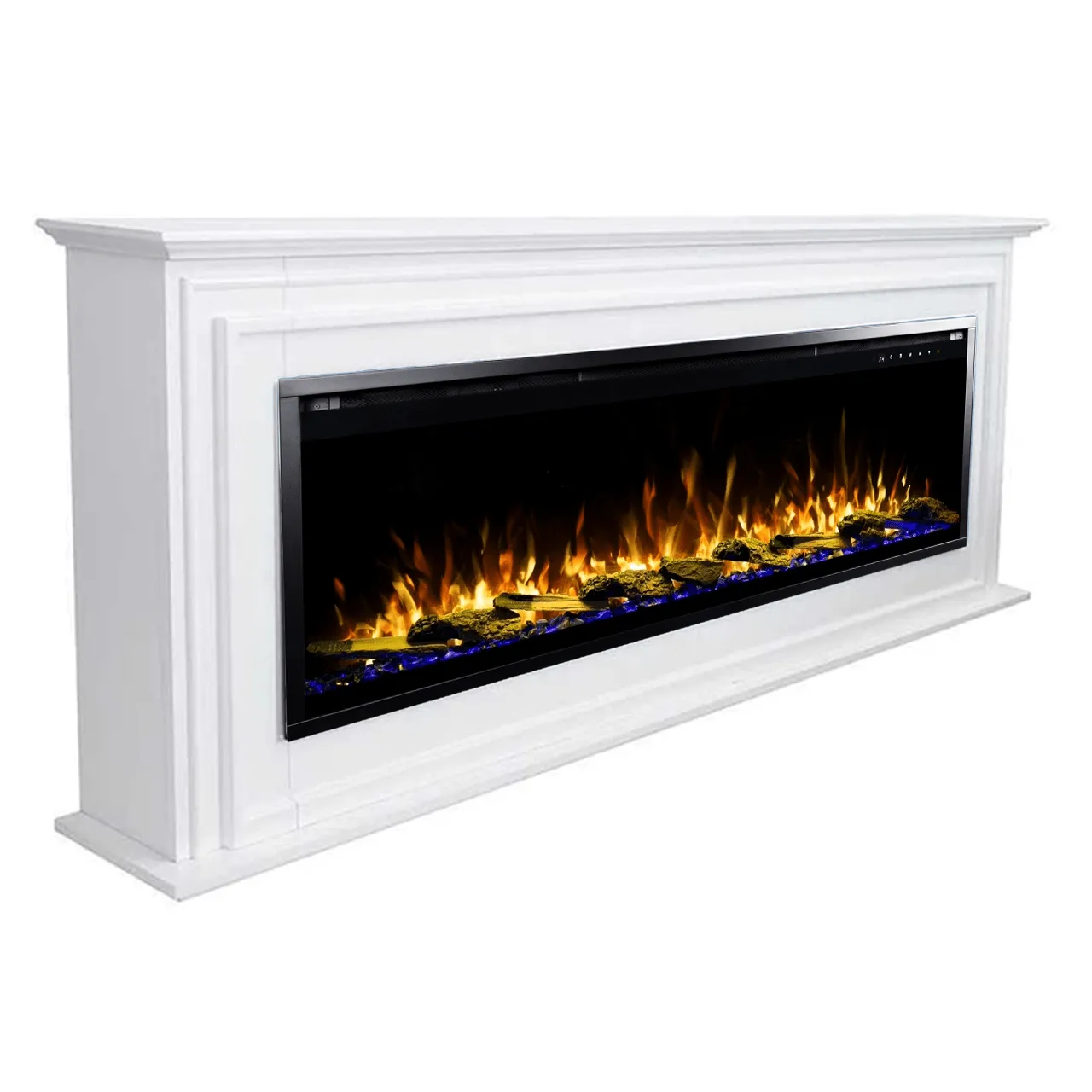 Sideline Elite Pro 60 Inch Smart Electric Fireplace with Encase Surround Mantel