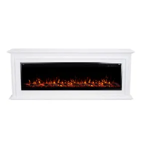Sideline Elite Pro 60 Inch Smart Electric Fireplace with Encase Surround Mantel