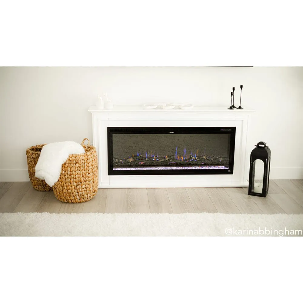 Sideline Elite Pro 60 Inch Smart Electric Fireplace with Encase Surround Mantel