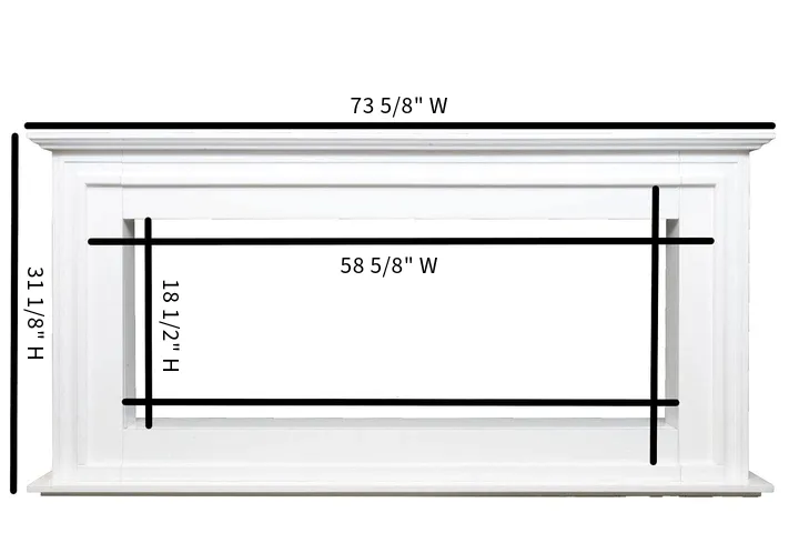 Sideline Elite Pro 60 Inch Smart Electric Fireplace with Encase Surround Mantel