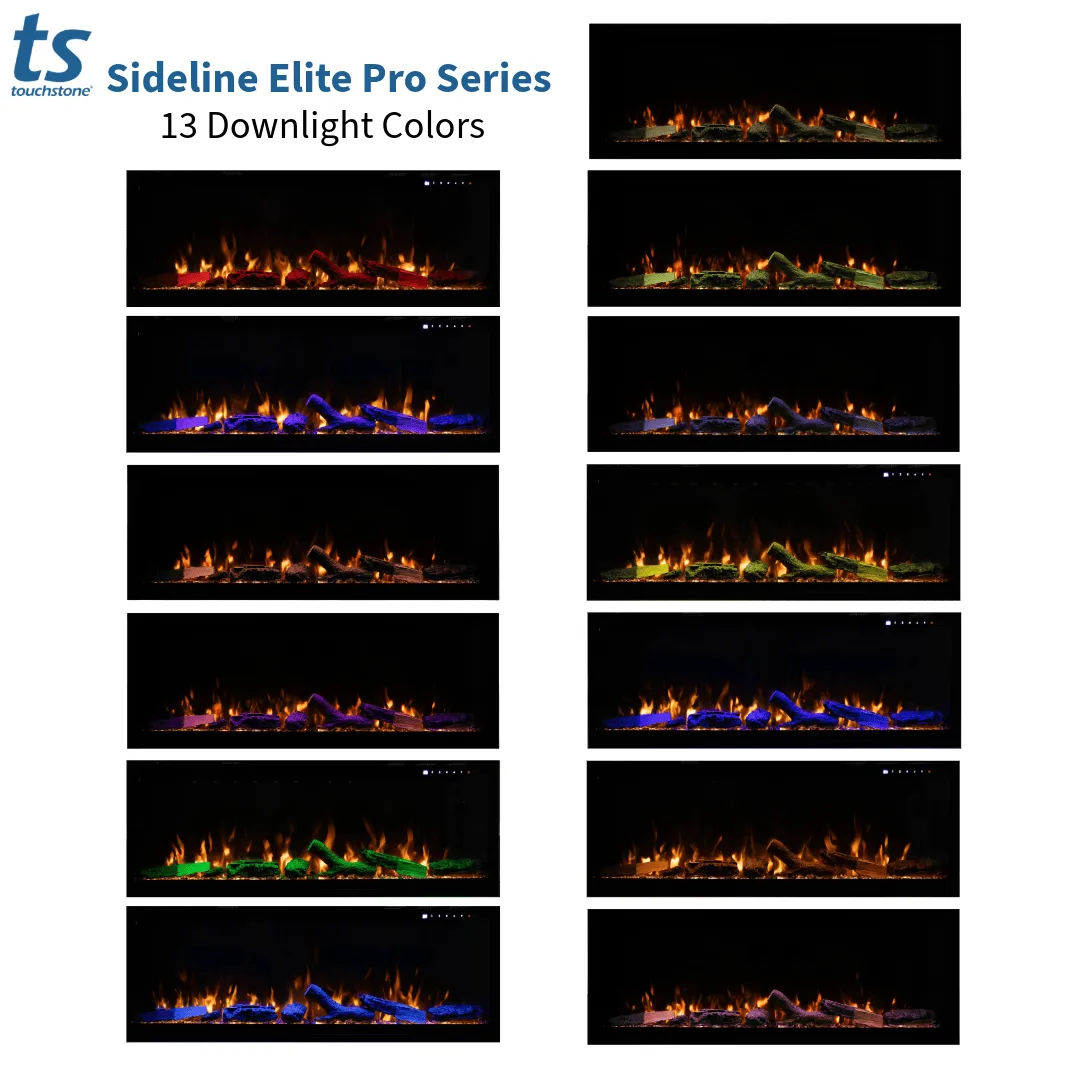 Sideline Elite Pro 60 Inch Smart Electric Fireplace with Encase Surround Mantel