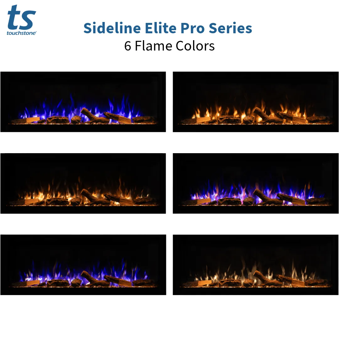 Sideline Elite Pro 60 Inch Smart Electric Fireplace with Encase Surround Mantel