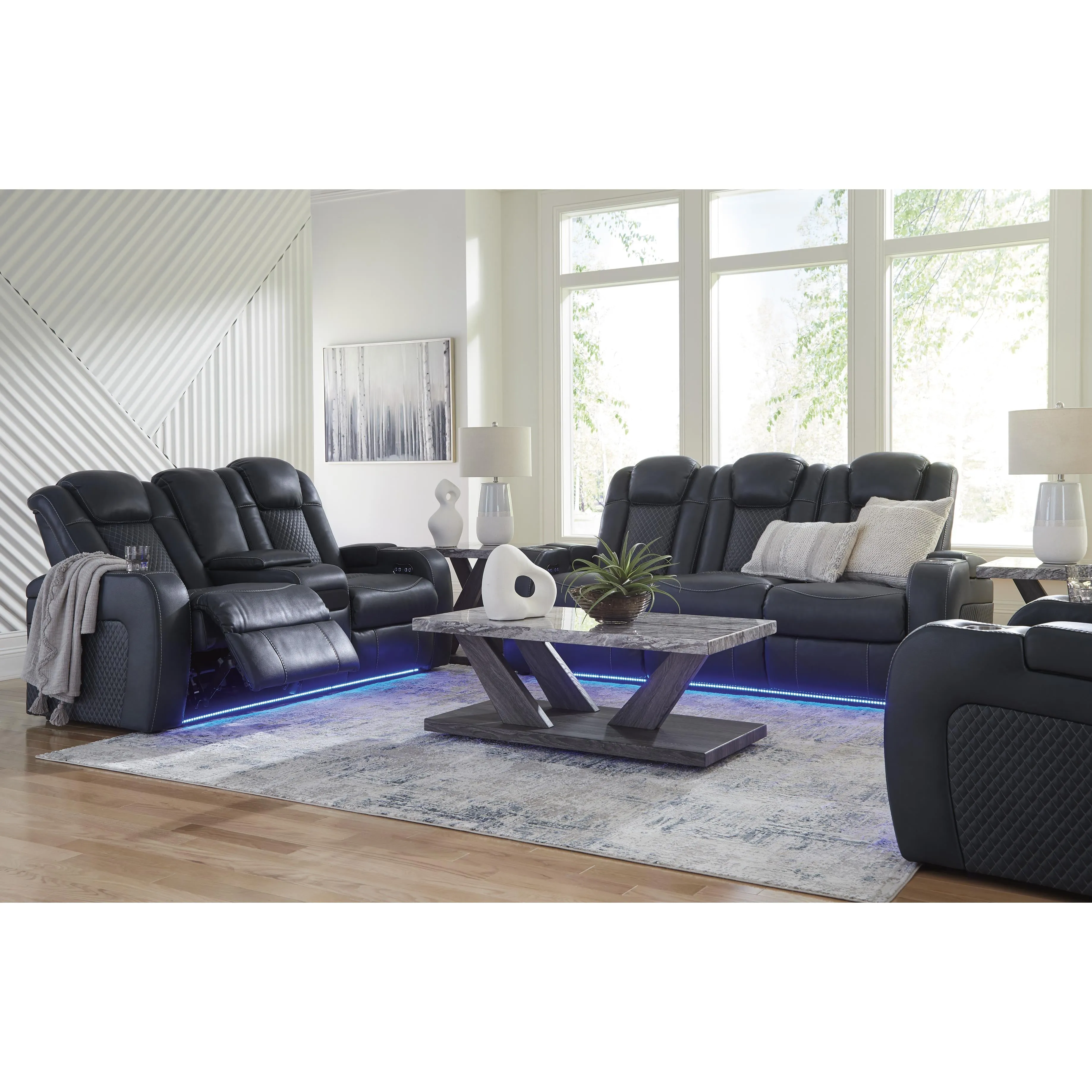 Signature Design by Ashley Fyne-Dyme Power Leather Look Recliner 3660313