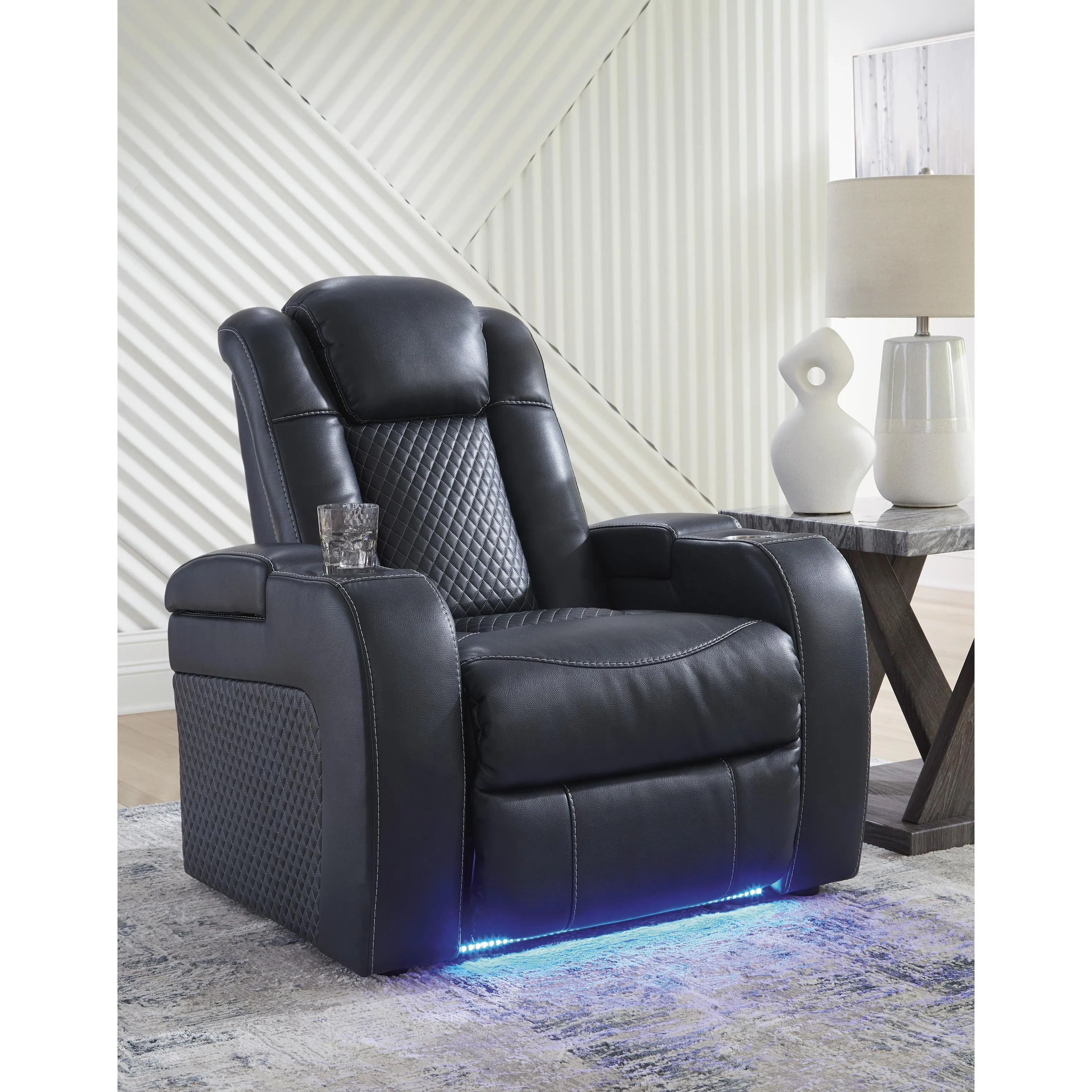 Signature Design by Ashley Fyne-Dyme Power Leather Look Recliner 3660313
