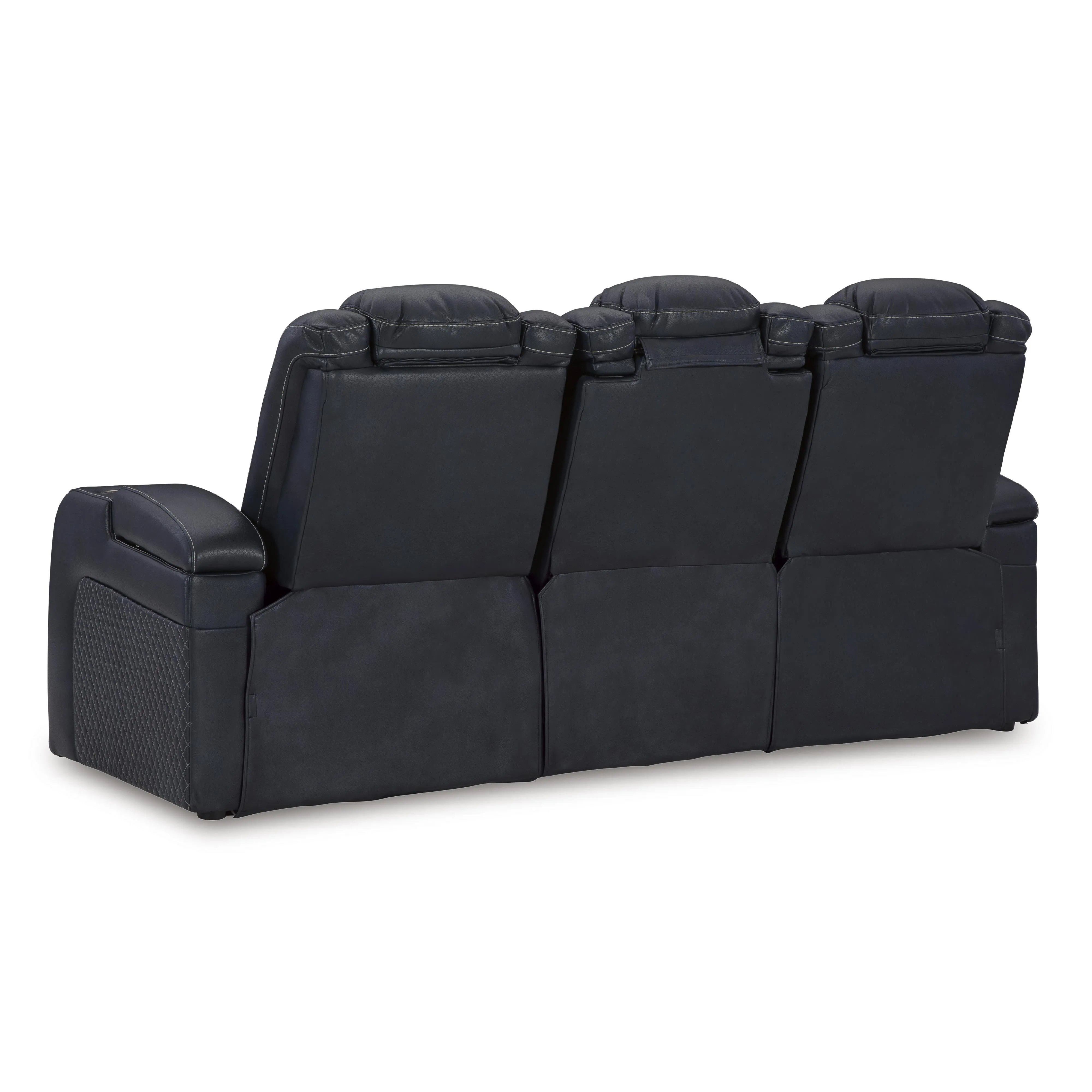 Signature Design by Ashley Fyne-Dyme Power Reclining Leather Look Sofa 3660315