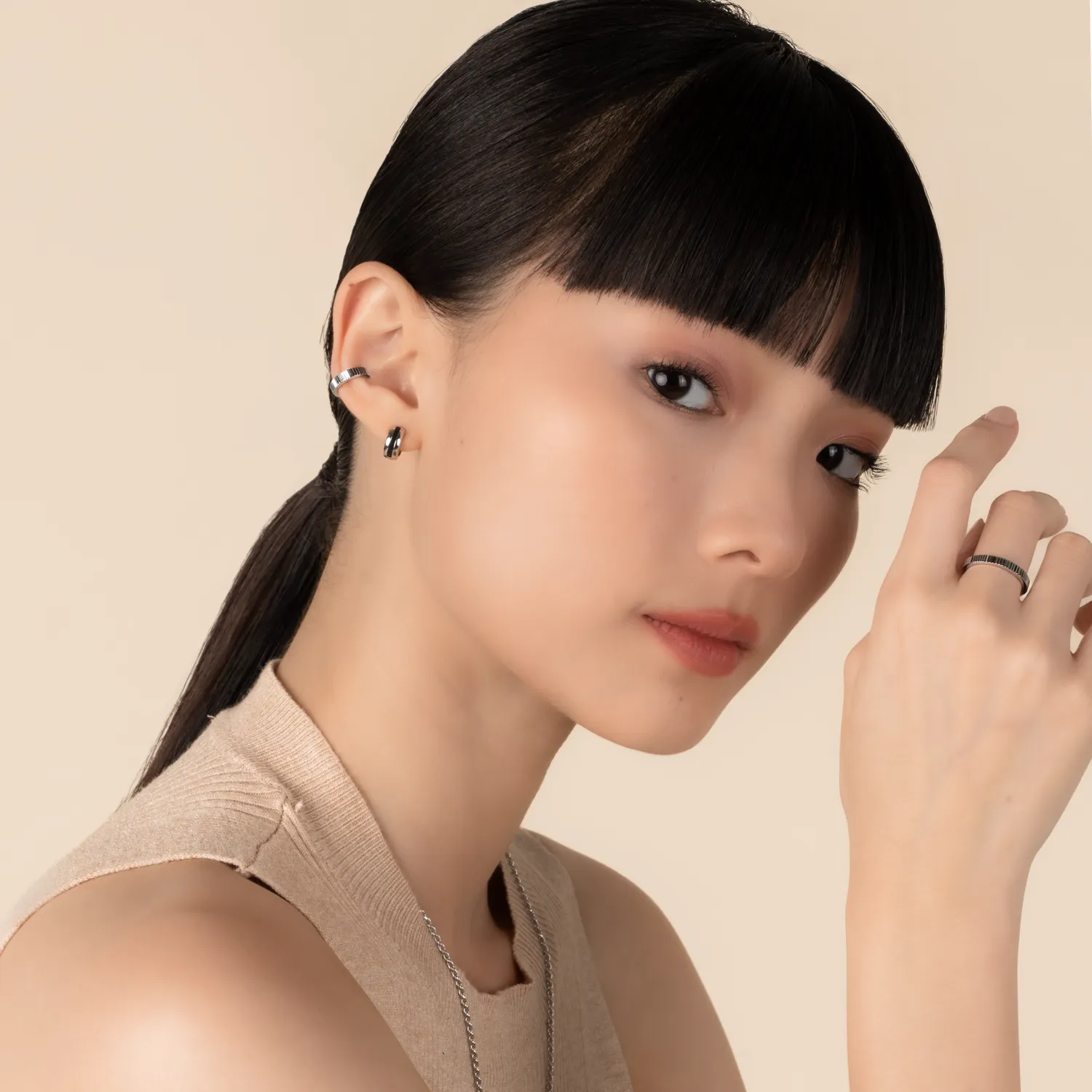 Silver Logan Ear Cuff