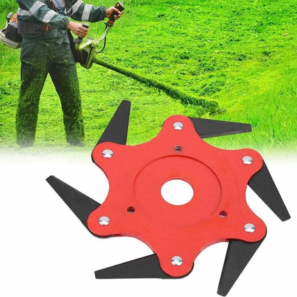 Six-blade grass head-Steel Trimmer Head