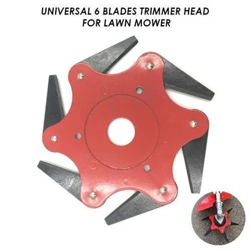 Six-blade grass head-Steel Trimmer Head