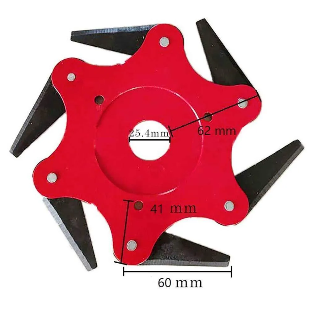 Six-blade grass head-Steel Trimmer Head