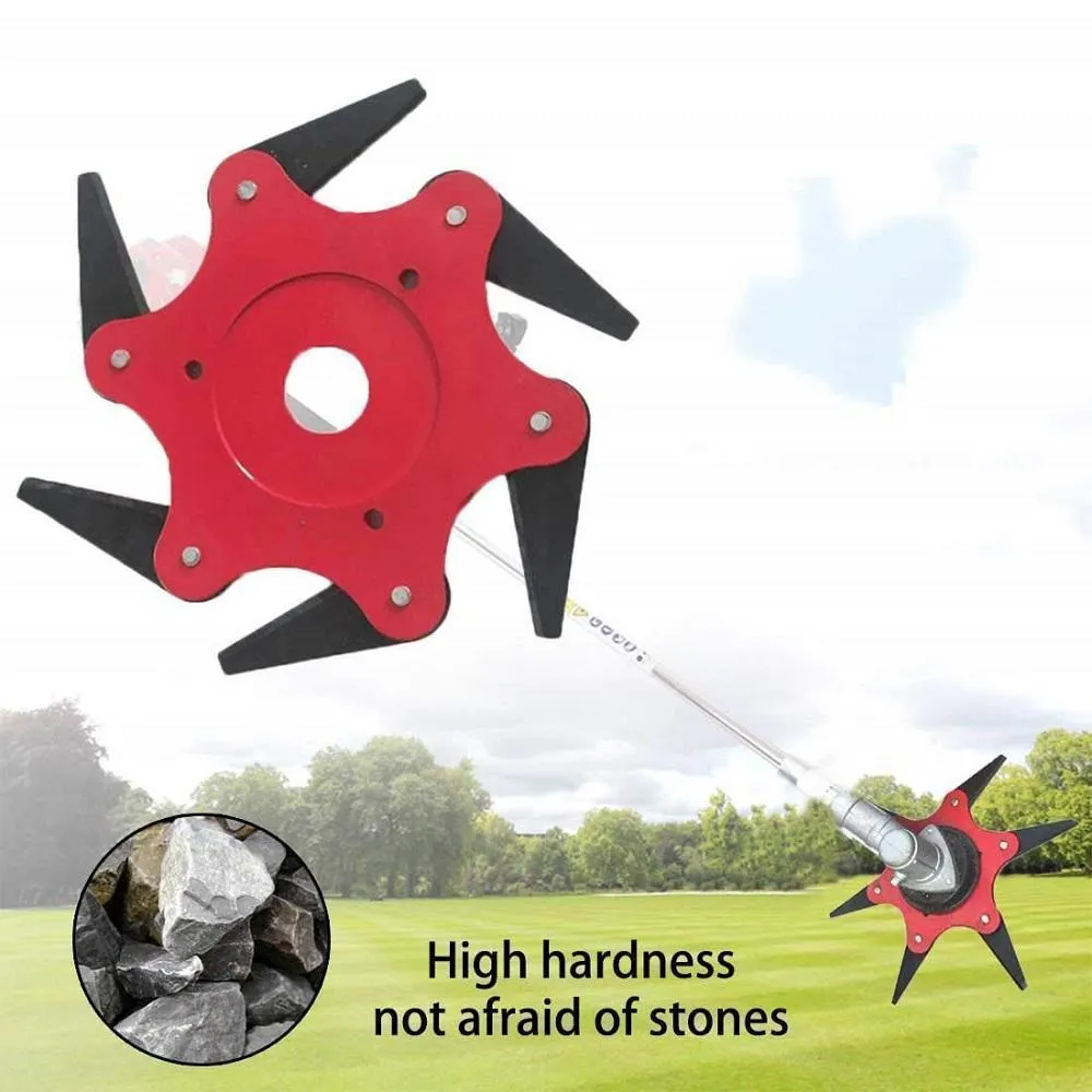 Six-blade grass head-Steel Trimmer Head