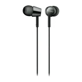 Sony MDR-EX155 In-Ear Wired / Corded Headphones | Neodymium Drivers | 3.5mm Jack | Tangle-free Cable | L-shaped gold-plated Stereo mini plug