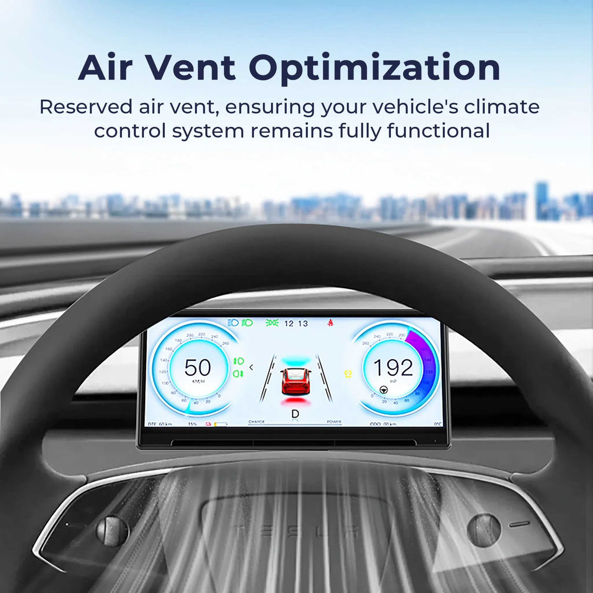 Tesla Model 3/Y & 2024  Model 3 Highland 8.9" Smart Screen Display – Wireless CarPlay, Android Auto, GPS & Real-Time Sync