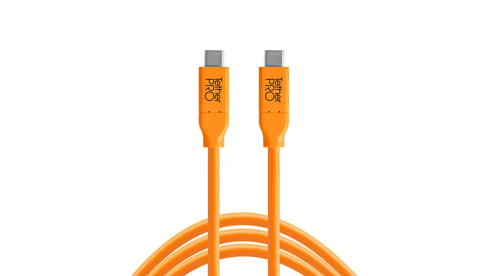 TetherPro USB-C to USB-C, High-Visibility Orange