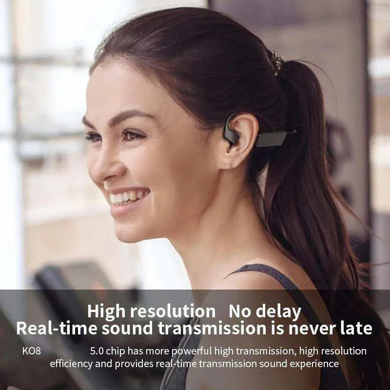 TUTT K08 Headphones with Bone Conduction Earphone Wireless Headset TWS Sports Waterproof Open Ear
