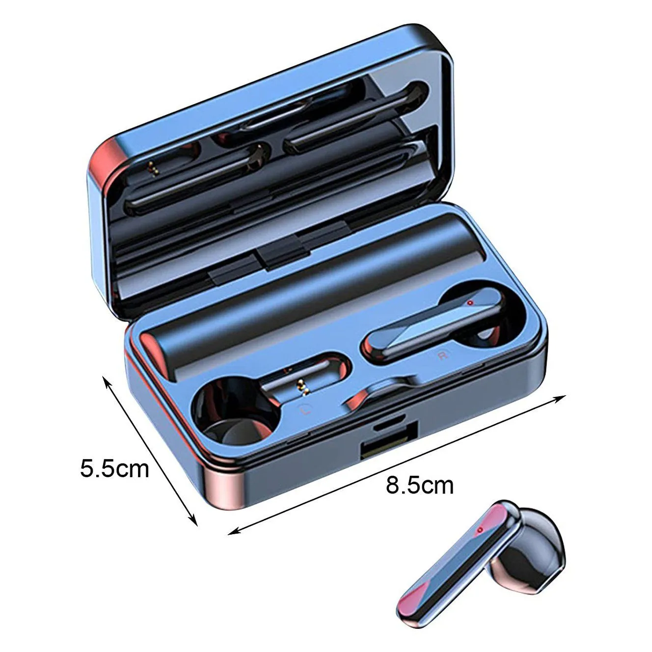 TWS Bluetooth 5.1 Earphones Mirror Screen Display