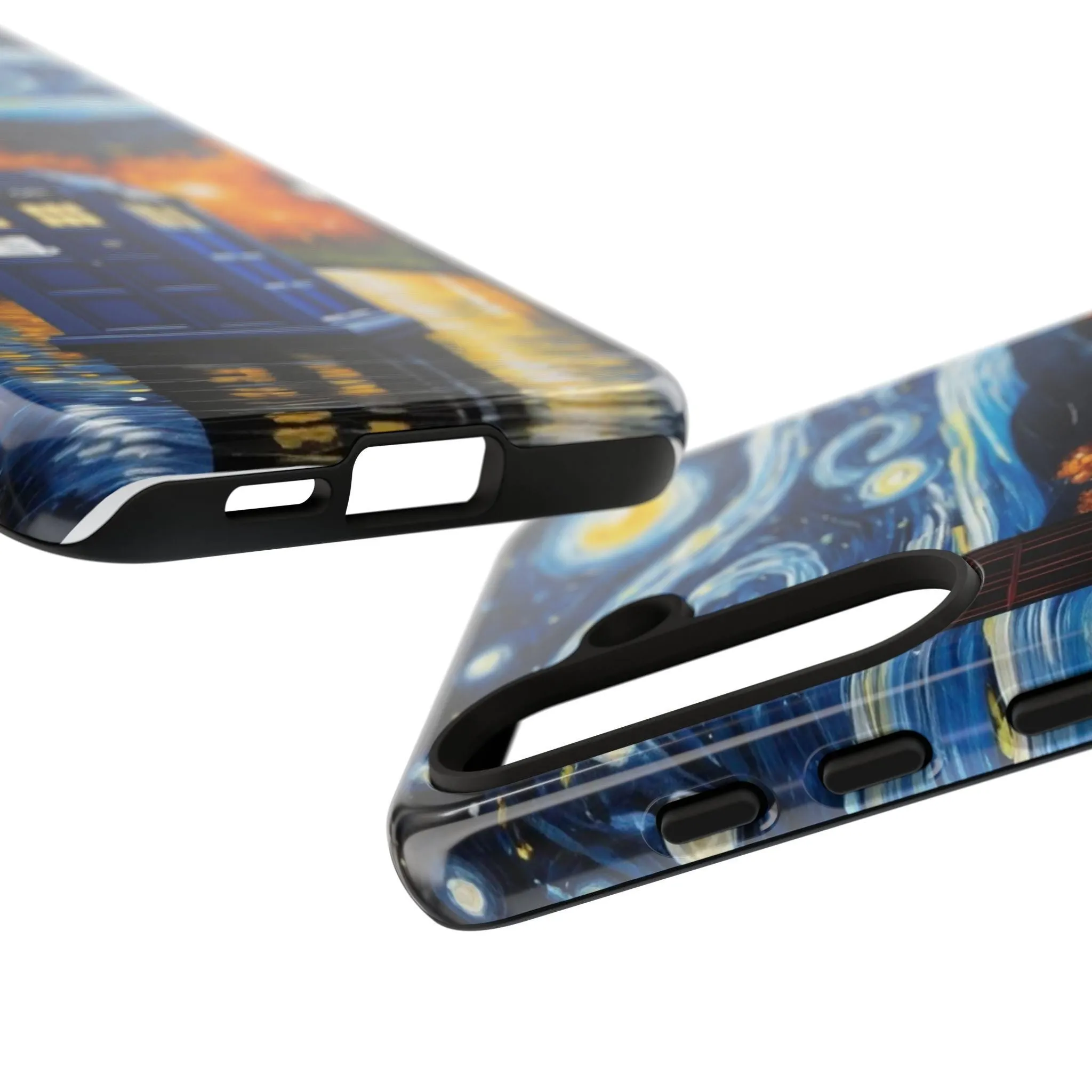 van goth tardis  phone case ,vincent van goth  and tardis  case , ,starry night  case,phone cover