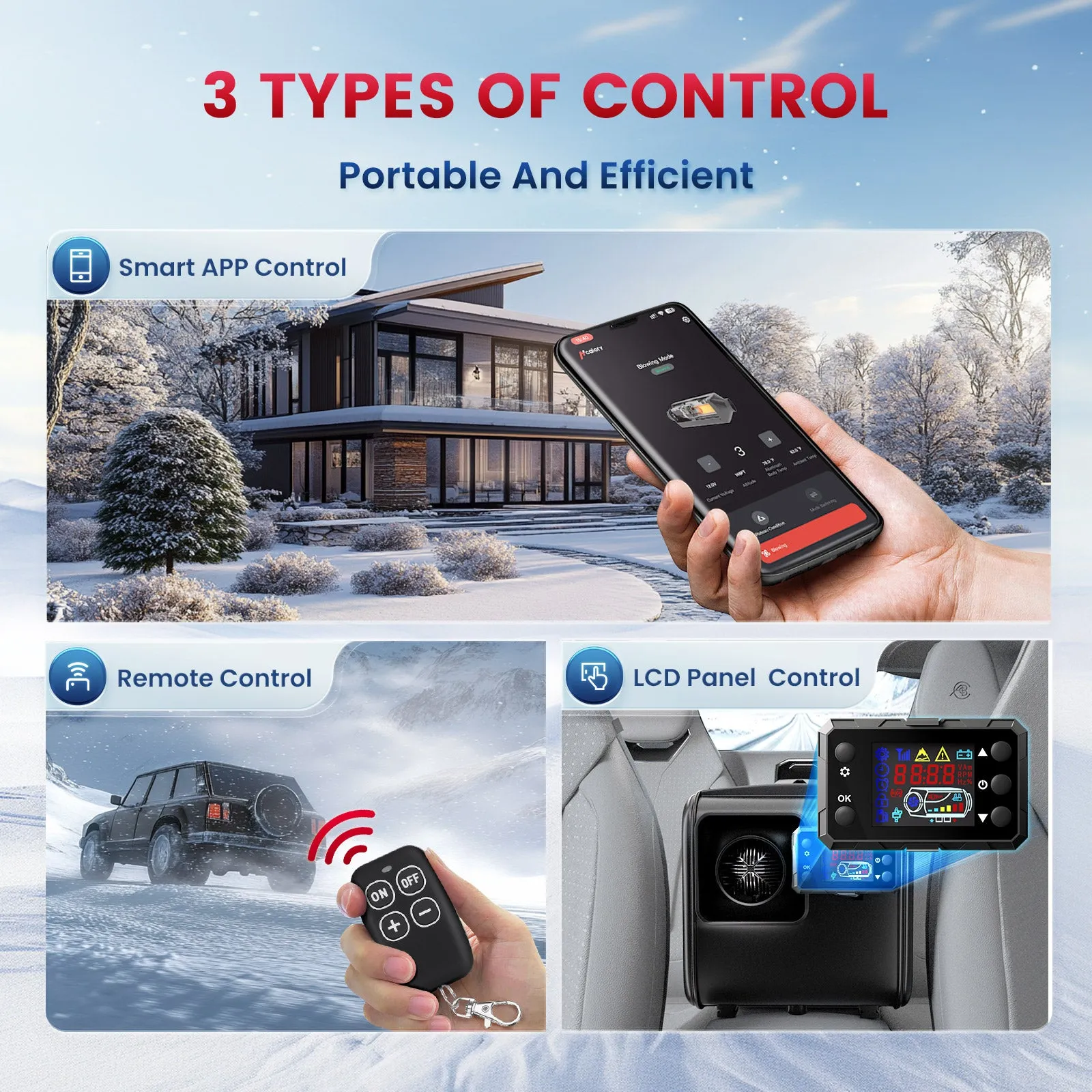 W1 Diesel Heater Handy-SE, 8KW 12V All In One bluetooth