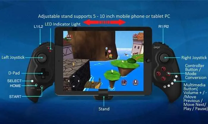 Wireless Bluetooth Gamepad Controller Joystick for Android iPhone PC