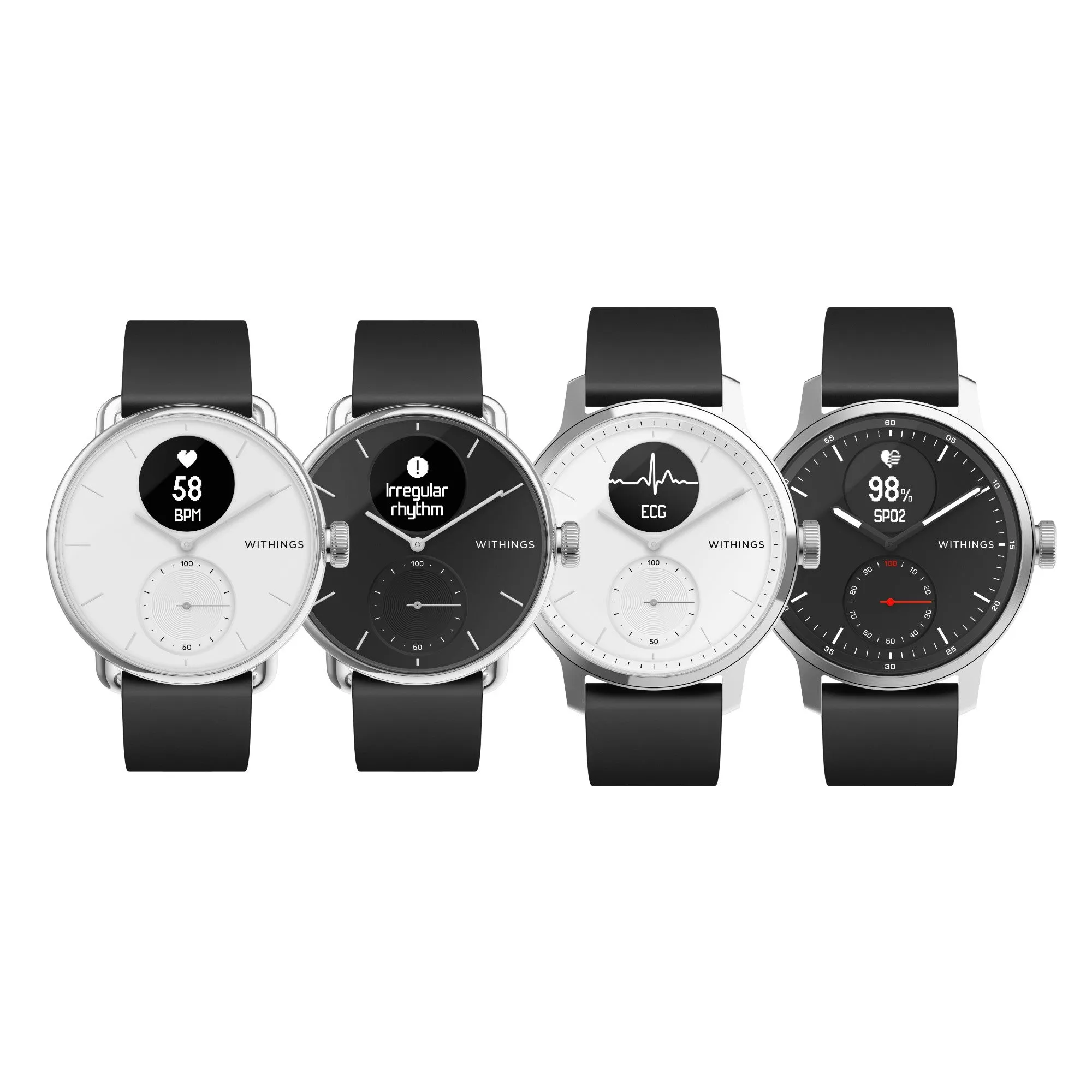 Withings ScanWatch - Hybrid Smartwatch - 38mm Black