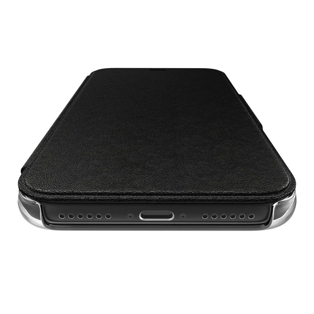 X-Doria Engage Folio Series Leather Cover Clear Back Wallet Case